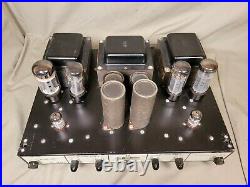 Vintage Heathkit AA-121 EL-34 6CA7 Stereo Tube Amplifier & Cage Restored & Clean