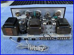 Vintage Heathkit Sa-2 Stereo Integrated El84/6bq5 Tube Amplifier Shown Running