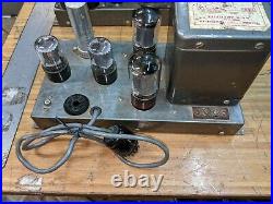 Vintage Heathkit W-2M Tube Amplifier With Power Supply & WA-P2 Preamp For Parts