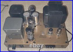 Vintage Heathkit W-5M Mono Tube Power Amplifier Amp Peerless EL34 Works