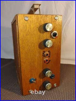 Vintage Home Built Guitar, Harp, Amplifier withSpeaker in Custom Box OOAK (1950s)