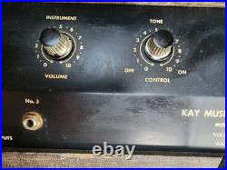 Vintage Kay Model 703 Tube Amplifier 1960s All Original Fully Working