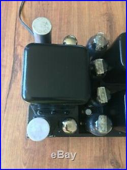 Vintage Knight 60 HiFi H-fi Basic Amplifier Vacuum Tube powers up