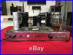 Vintage Knight Tube Amplifiers Pair