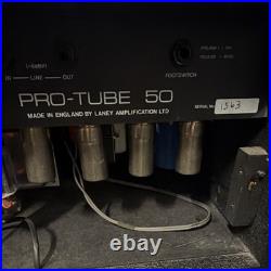 Vintage Laney Pro-Tube 50 Combo Amplifier 50W Tube 2-Ch 1Spkr 8 Ohm AOR Series