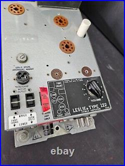 Vintage Leslie 122 Tube Amplifier Hammered Finish Tested Great L40