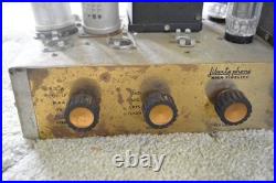 Vintage Liberty Phone High Fidelity Tube Amplifier For Parts or Restoration
