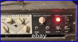 Vintage MAGNATONE CUSTOM 280 Stereo Guitar Amplifier VIBRATO Tube Amp TESTED