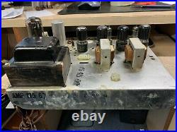 Vintage Magnavox Vacuum Tube Stereo Power Amplifier Amp 175-67