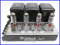 Vintage McIntosh MC240 Audiophile Stereo Vacuum Tube Power Amplifier 40 WPC