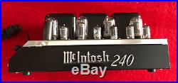 Vintage McIntosh MC240 stereo tube amplifier amp WORKS as-is needs restoration