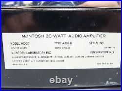 Vintage McIntosh MC-30 MC30 Tube Monoblock Amplifier / Amp TESTED! #2