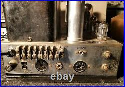 Vintage McIntosh MC-60 monaural tube amplifier powers ON