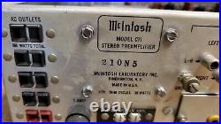 Vintage Mcintosh C11 Tube Stereo Preamp Works
