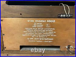 Vintage Mid Century Modern Tube Amp Stereo Console