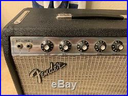 Vintage Original 1967 Fender Silverface Princeton Tube Guitar Amplifier Amp RARE