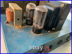Vintage Pacemaker PM33 Tube Amplifier Bell Sound Systems Amp PM 33 AS-IS