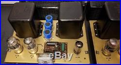 Vintage Pair Lafayette La-70 Mono Tube Amps / Amplifier Serviced /restored