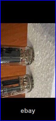 Vintage Pair Mullard Ecc83 12ax7 Amp Tube Tubes Date Match Long-plate Test No
