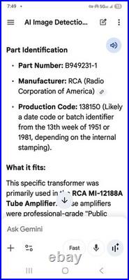 Vintage Pair RCA ML-12188A High Voltage Transformers For Tube Amp Only-7hrs Vintage Pair RCA ML-12188A High Voltage Transformers For Tube Amp Only-7hrs