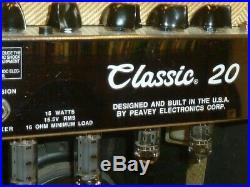 Vintage Peavey Classic 20 Tweed all Tube Combo amp