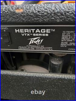 Vintage Peavey Heritage VTX Series Tube Combo Guitar Amplifier Amp Black Widow Vintage Peavey Heritage VTX Series Tube Combo Guitar Amplifier Amp Black Widow