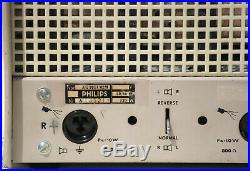 Vintage Philips Stereo tube amplifier AG9014 valve 1958 Hi-Fi power OTL amp 50's