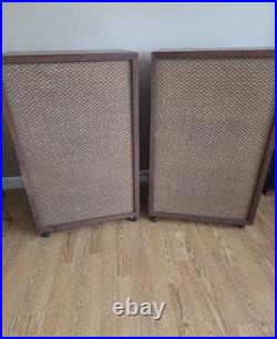 Vintage Pioneer PAX-30G 15 Coaxial Speakers Pair Custom Cabinets Tested RARE