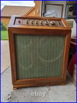 Vintage RARE Heathkit tube amplifier with speakers HOW L@@K