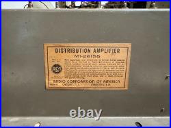 Vintage RCA MI-26155 10 Tube Distribution Amp As-Is for Parts/Repair