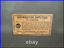 Vintage RCA MI-26155 10 Tube Distribution Amp As-Is for Parts/Repair