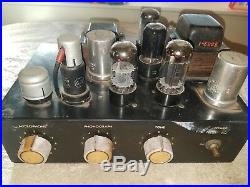 Vintage RCA Tube Amplifier Amp A-84 Microphone Phonograph Tone Power