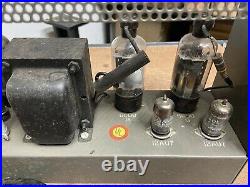 Vintage Rack Mount DUKANE Power Amp 1A 435 uses 6CD6 tubes Parts or Repair