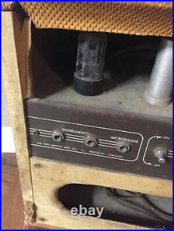 Vintage Rare 1956 Gretsch Electromatic Standard Guitar Tube Amp Parts/Repair
