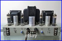 Vintage Rare Ampex 6973 Stereo Tube Power Amplifier Amp Refurbished VG Condition
