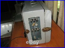 Vintage Rare GE Model 4BA6-B1 Tube Operated Portable Broadcast Mixer Amp