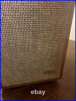 Vintage Rare Ge T-1500a Tube Radio Amp Stereo Walnut Console Table Stereophonic