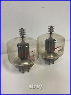 Vintage Rare Two Eimac Industrial Tubes 3-400Z Made In USA 6305 Amplifier Audio