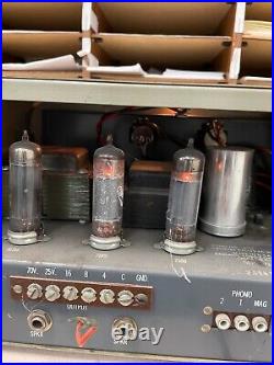 Vintage Rauland Borg Corporation Model No 2120 Tube Amplifier! Working Order