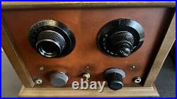 Vintage Regenerative Detector & 1 Rf / 1 Af 01A Tube Amp Caswell Runyan Co. RARE