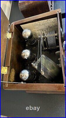 Vintage Regenerative Detector & 1 Rf / 1 Af 01A Tube Amp Caswell Runyan Co. RARE