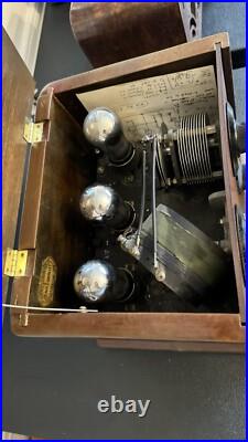 Vintage Regenerative Detector & 1 Rf / 1 Af 01A Tube Amp Caswell Runyan Co. RARE