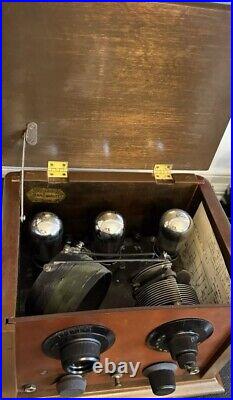 Vintage Regenerative Detector & 1 Rf / 1 Af 01A Tube Amp Caswell Runyan Co. RARE