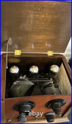 Vintage Regenerative Detector & 1 Rf / 1 Af 01A Tube Amp Caswell Runyan Co. RARE