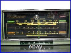 Vintage Sankyu QQQ FQ-100S Tube Amp AM FM Hi-Fi Tri-Amplifier Radio Rare /Works