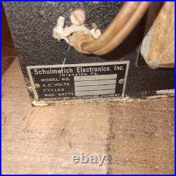 Vintage Schulmerich Electronics Inc. Model 6-100 Tube Amp Working Untested Read