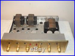 Vintage Scott 299 Stereo Integrated Tube Amplifier Needs Tubes