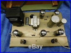 Vintage Sears Silvertone PA TUBE AMP & 10 ALNICO speaker for PARTS OR REPAIR