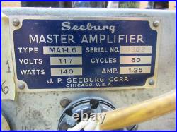 Vintage Seeburg MA1-L6 Jukebox Audio Amplifier Tube AMP 6L6