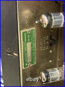 Vintage Sherwood S-1000 II Mono Tube Integrated Amplifier Tubes Tested Good Read
